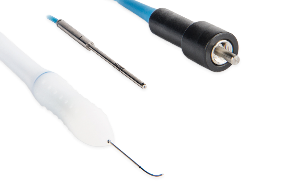 25G Illuminated Curved Laser Probe: enabling bi-manual small gauge surgery