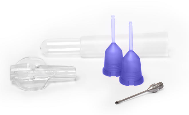 MICS 1.8 mm Disposable phaco set with 30° straight flared needle