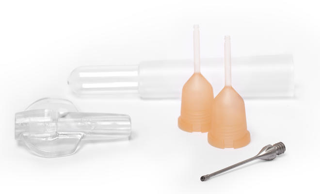 2.2 mm Disposable phaco set with 30° straight flared needle