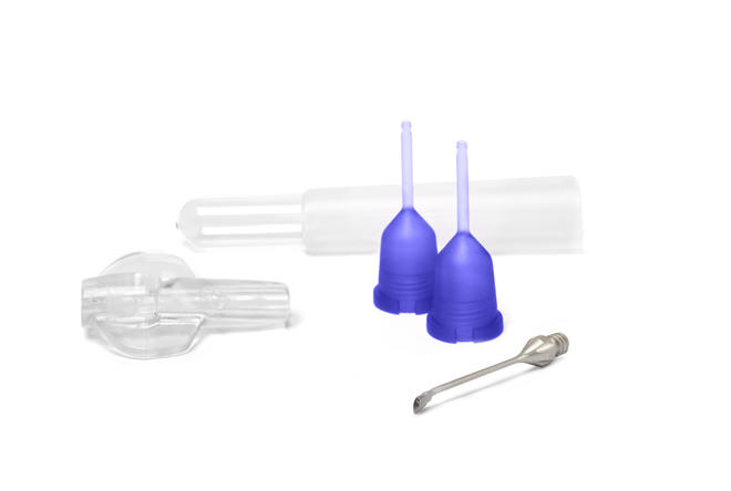MICS 1.8 mm Disposable phaco set with 45° angled flared needle