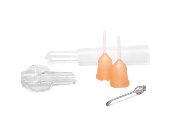 2.2 mm Disposable phaco set with 45° angled flared needle