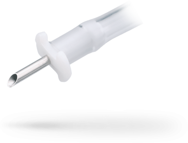 Cánula de infusión desechable, 4,0 mm., para aceite de silicona