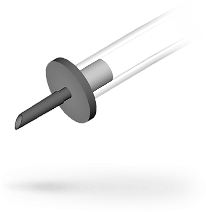 Cánula de infusión autorretenedora de Korobelnik, 5,0 mm.