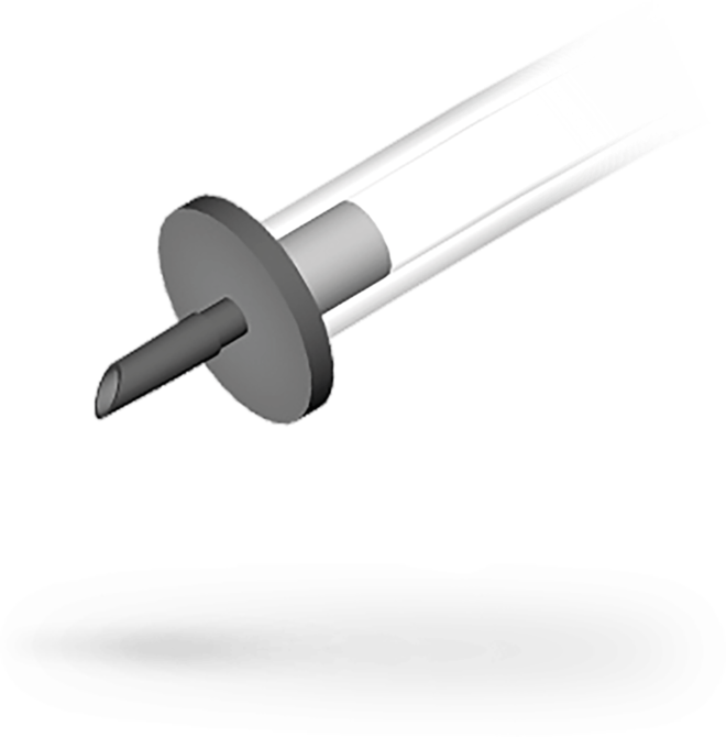 Cánula de infusión autorretenedora de Korobelnik, 4,0 mm.