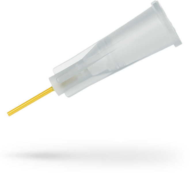 Cánula de inyección de líquidos viscosos de 27 G/0,4 mm