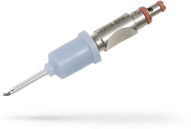 Curved tip with silicone sleeve for universal I/A handpiece 1273.EH